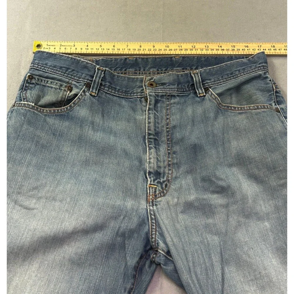 RL Polo Jean Co Ralph Lauren Jeans Mens Brixton Loose Straight Blue Denim